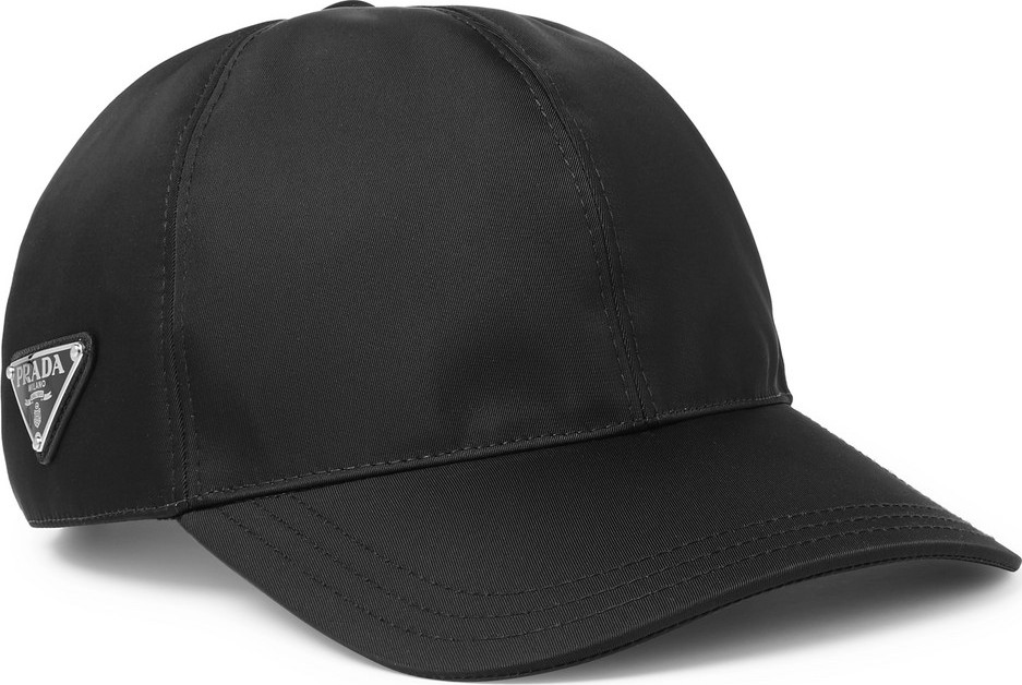 Prada Logo-Appliquéd Nylon Cap