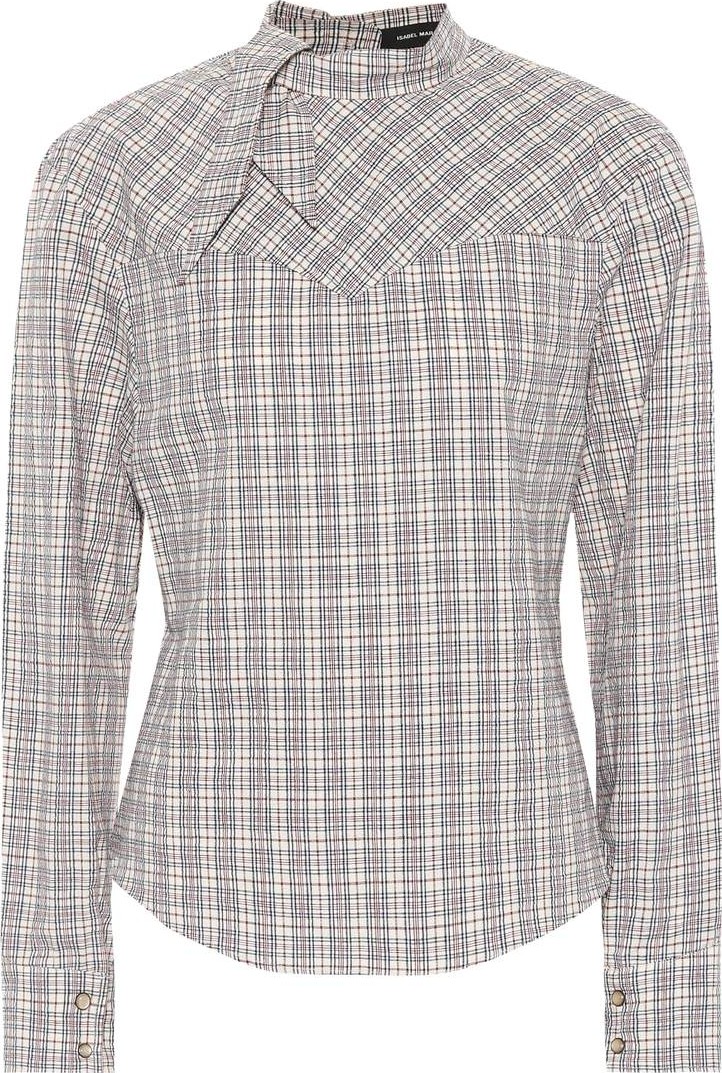 Isabel Marant Reiki checked cotton shirt