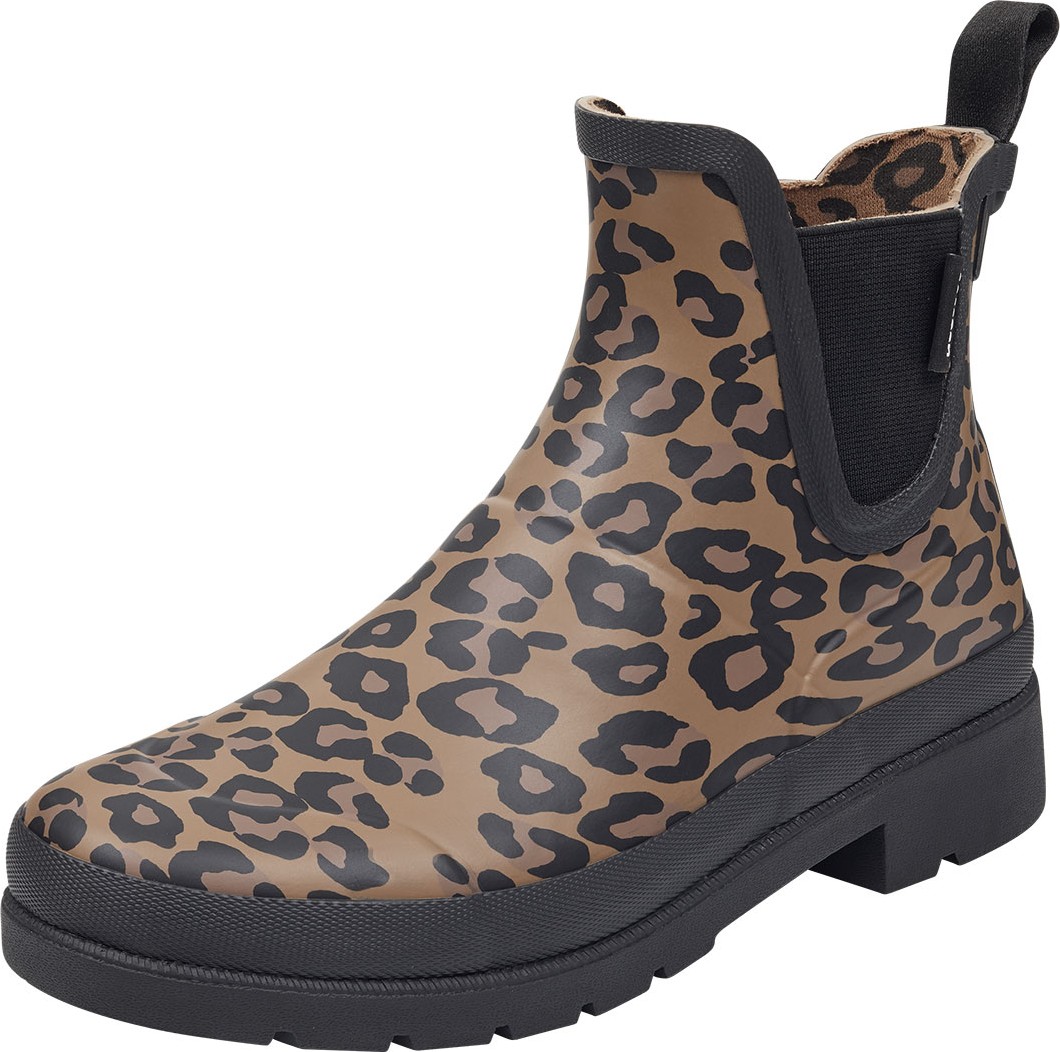 Tretorn Lina Leopard-Print Rubber Rain Boots