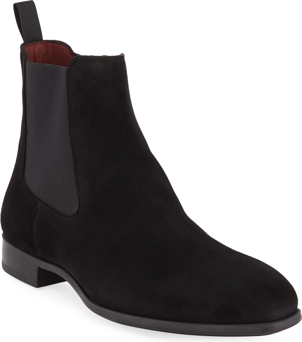 MAGNANNI Men's Suede Chelsea Boots