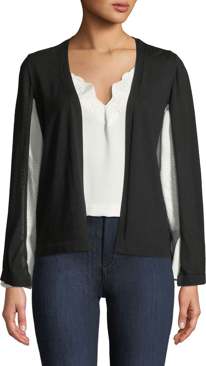 KOBI HALPERIN Brette Split-Sleeve Cardigan Sweater