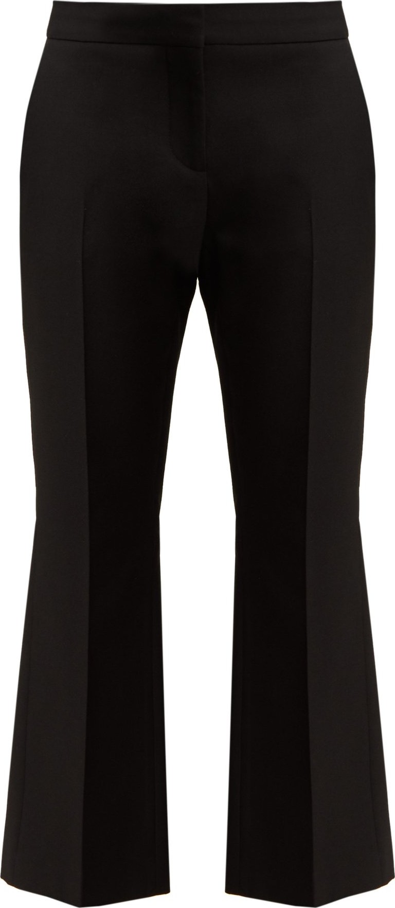 Alexander McQueen Kickback cropped wool-blend trousers