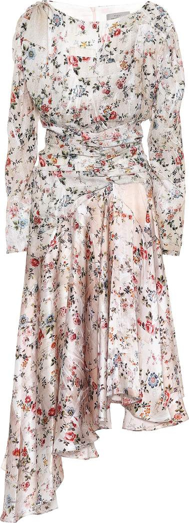 Preen Kay floral satin dress