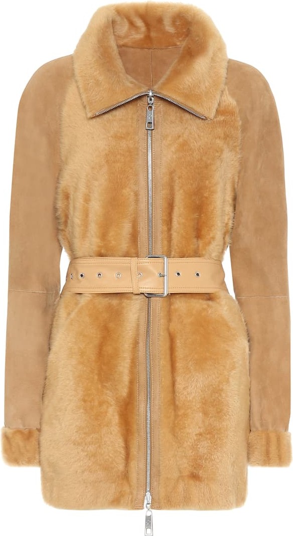 Common Leisure Daffodil shearling coat