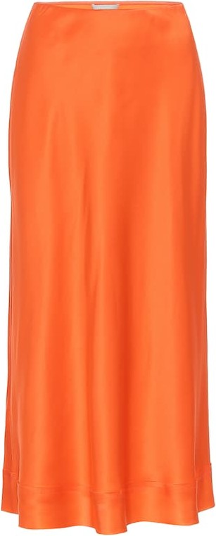 Lee Mathews Exclusive to Mytheresa – Stella silk-satin slip skirt