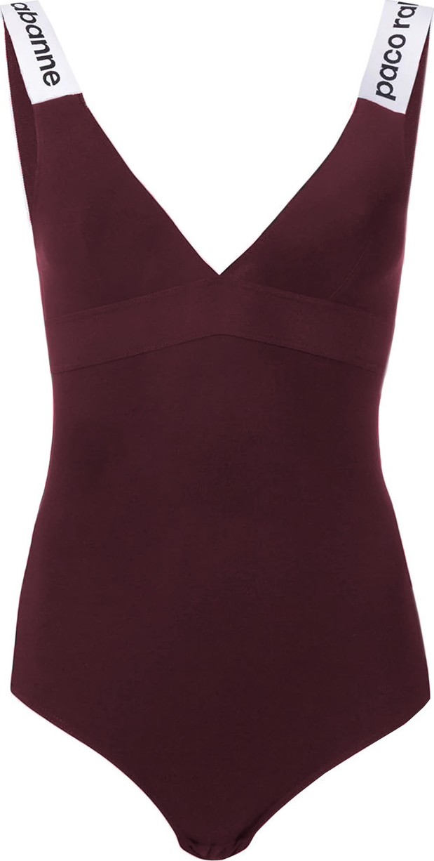 Paco Rabanne logo strap bodysuit