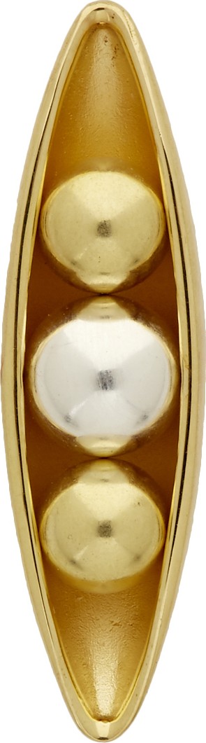 Anne Manns Gold & Silver Sadie Single Stud Earring