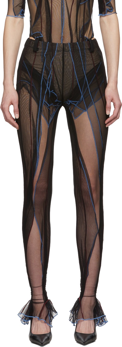 Y/Project Black Fitted Leggings Y/Project Black Fitted Leggings