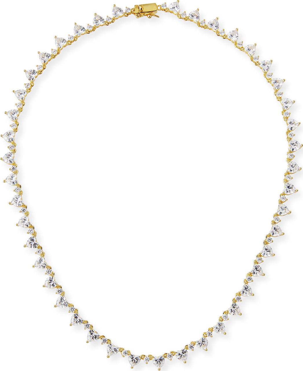 Fallon Micro Heart Riviere Collar