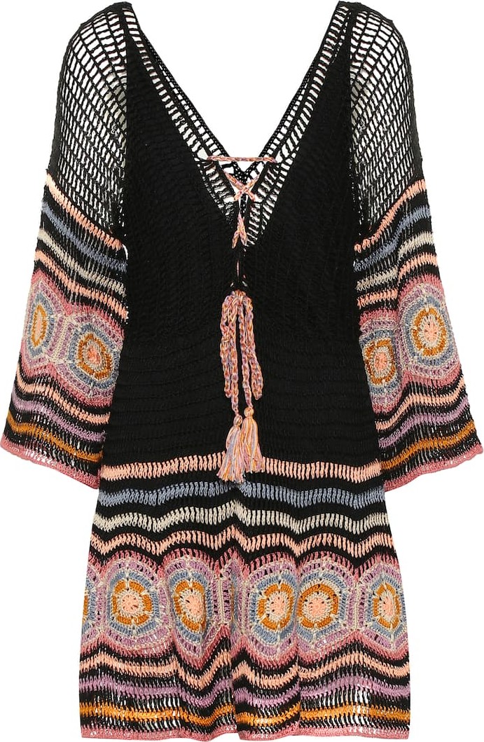 Anna Kosturova Carly crochet cotton minidress