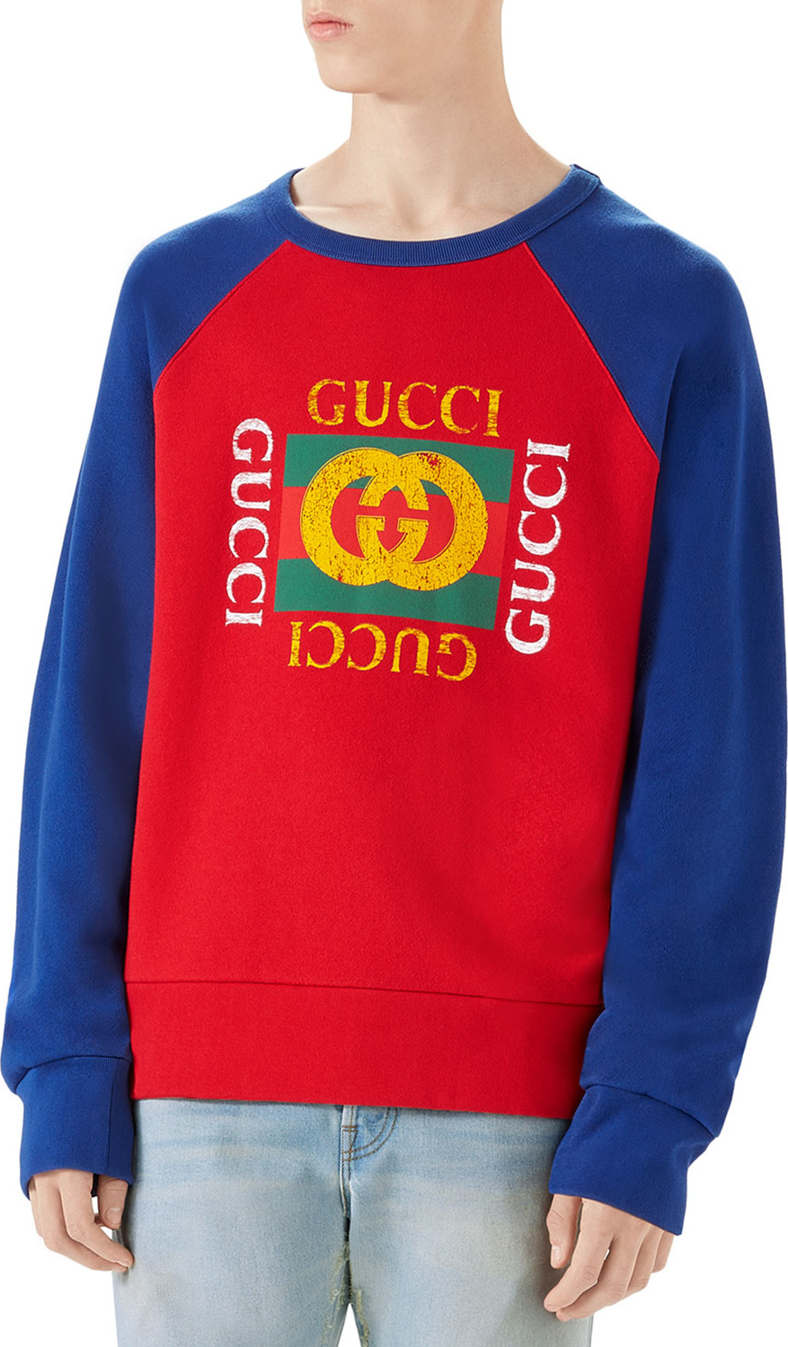 Gucci Logo-Front Crewneck Sweatshirt