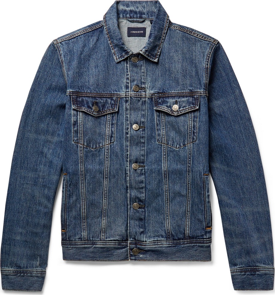 J.Crew Distressed Denim Jacket