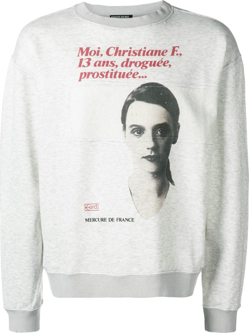 Enfants Riches Deprimes Christiane F sweatshirt