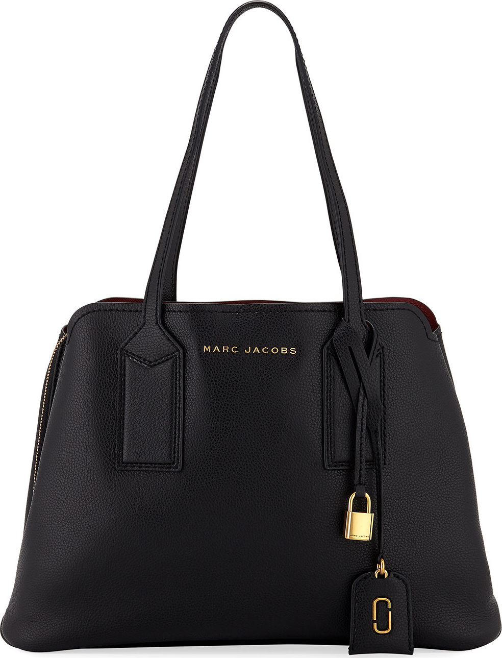 MARC JACOBS The Editor Large Pebbled Leather Tote Bag