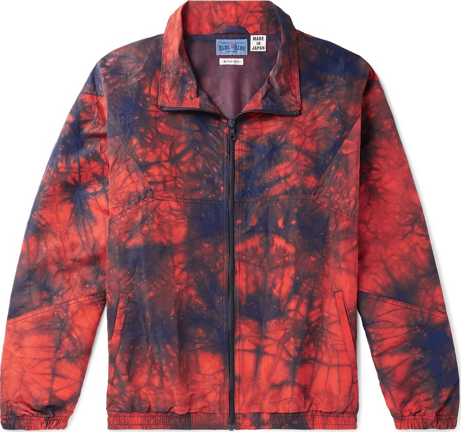 Blue Blue Japan Tie-Dyed Nylon Jacket