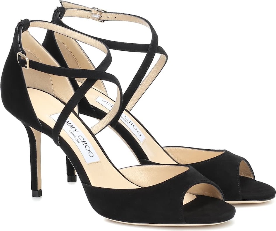 Jimmy Choo Emsy 85 suede sandals