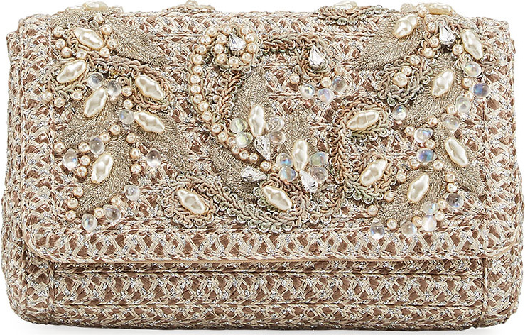 Eric Javits Devina Embellished Small Clutch Bag