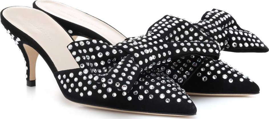 Magda Butrym China embellished suede mules
