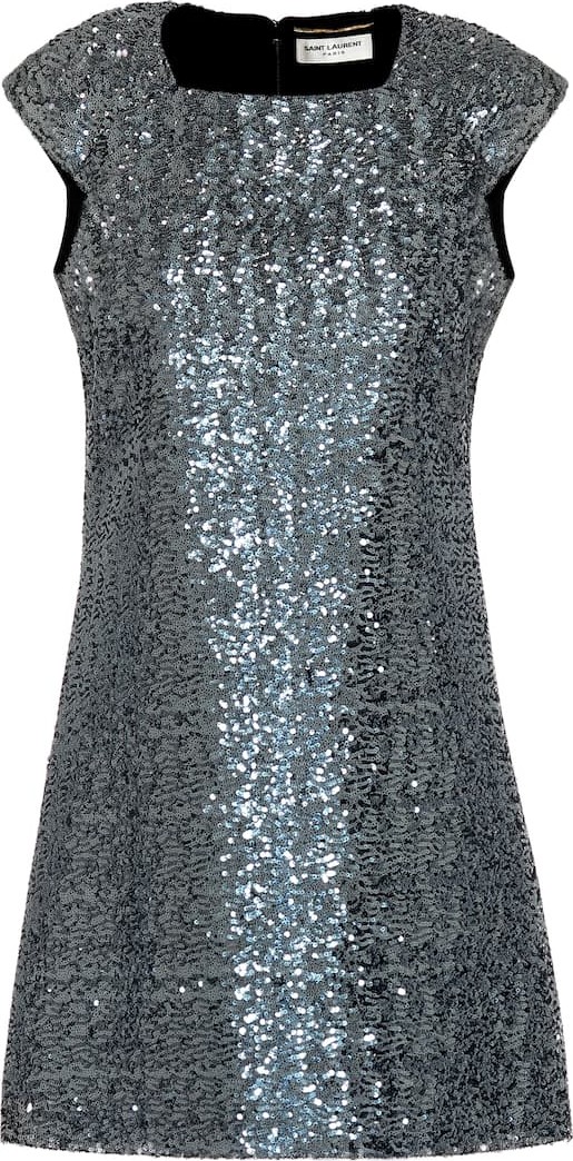 Saint Laurent Sequined minidress