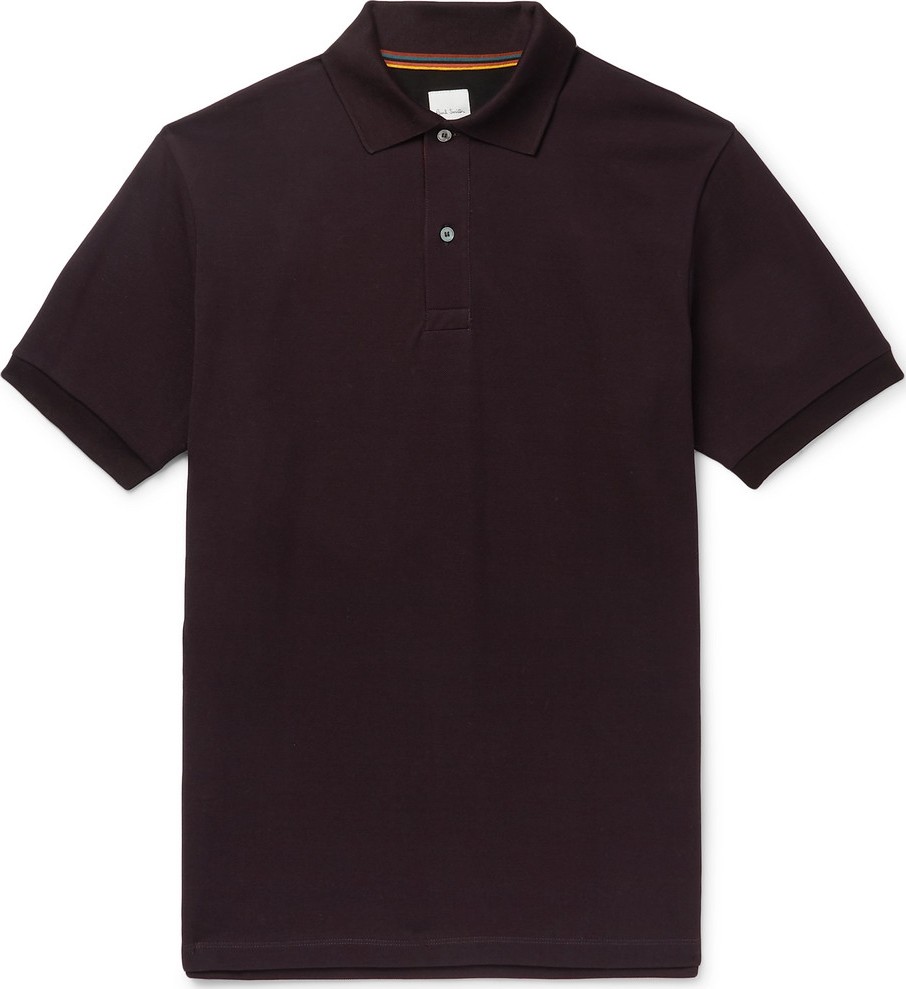 Paul Smith Webbing-Trimmed Cotton-Piqué Polo Shirt