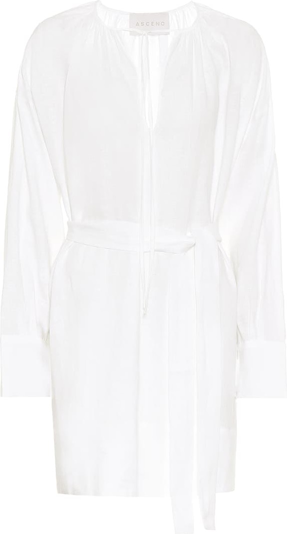 Asceno Santorini linen minidress