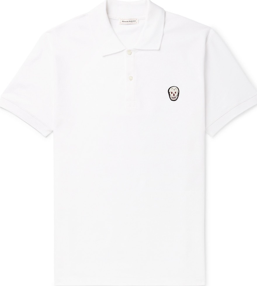 Alexander McQueen Cotton-Piqué Polo Shirt