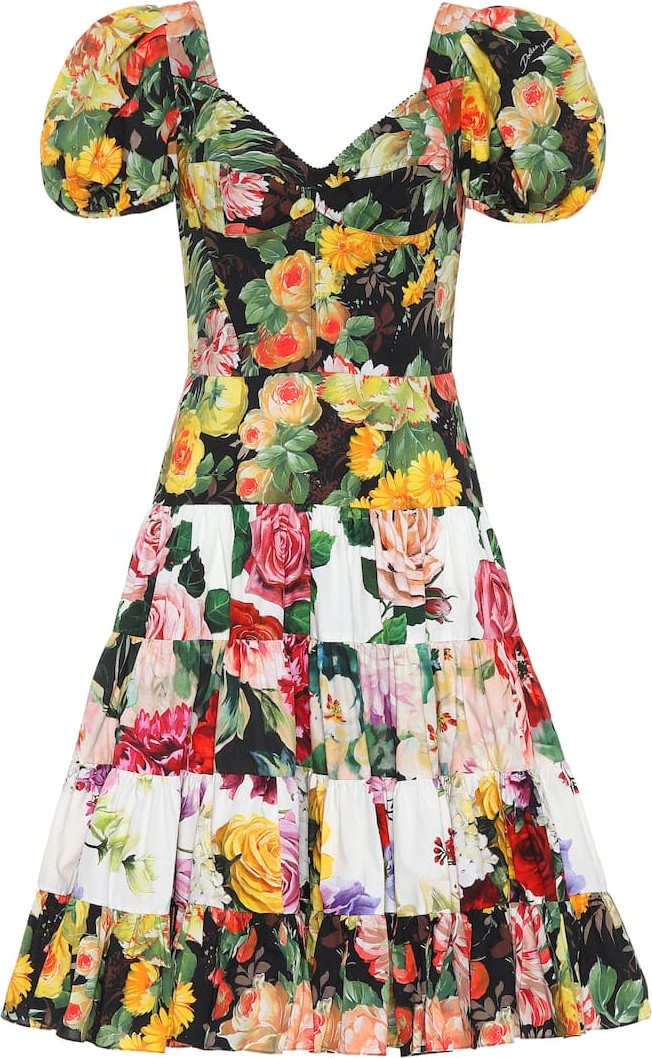 Dolce & Gabbana Floral-printed cotton dress