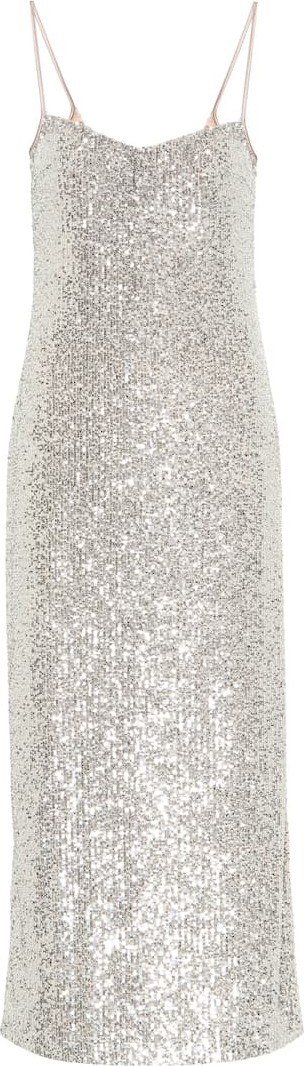 Galvan Sequined midi dress