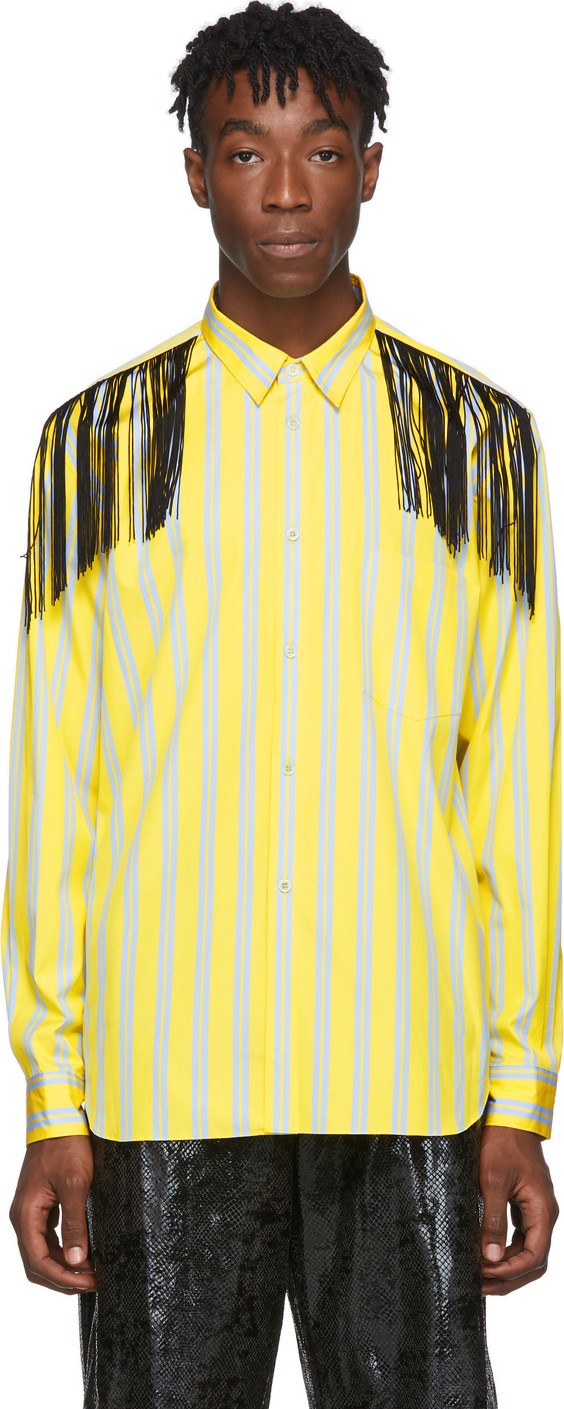 Comme Des Garçons Homme Plus Yellow Fringed Shirt