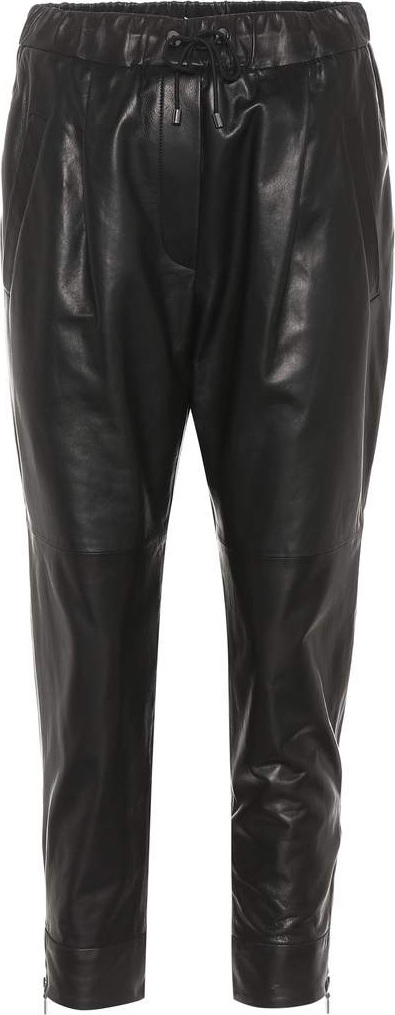 Brunello Cucinelli Leather trackpants