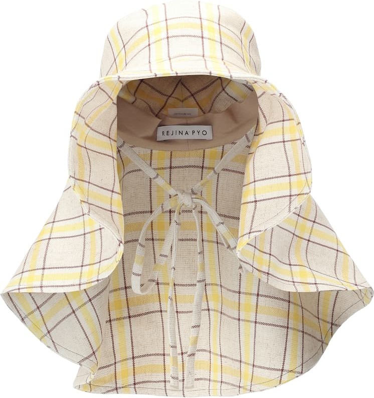 Rejina Pyo Daisy checked hat