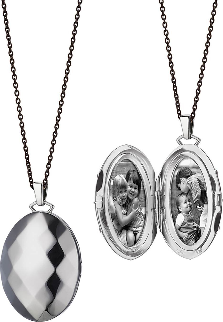 Monica Rich Kosann Passion Faceted Sterling Silver Locket Necklace