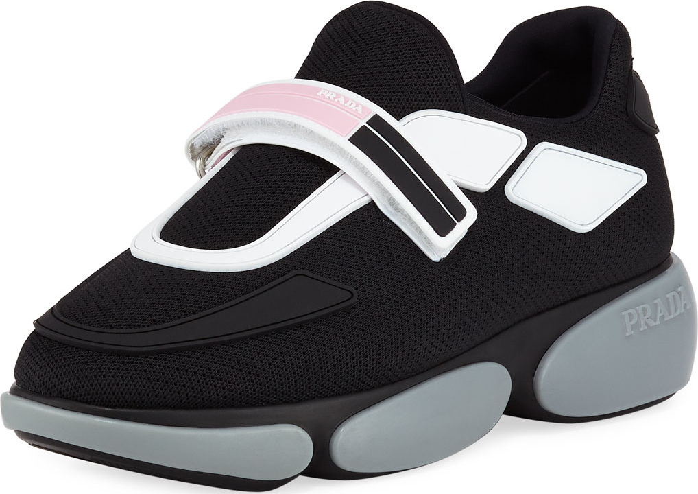Prada Sport Knit Colorblock Sneakers