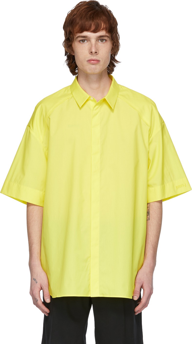Juun.J Yellow Poplin Shirt
