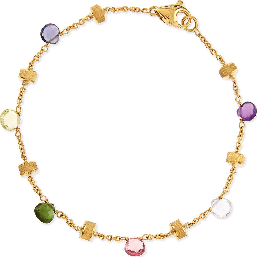 Marco Bicego Paradise 18k Gold & Mixed Semiprecious Stone Bracelet