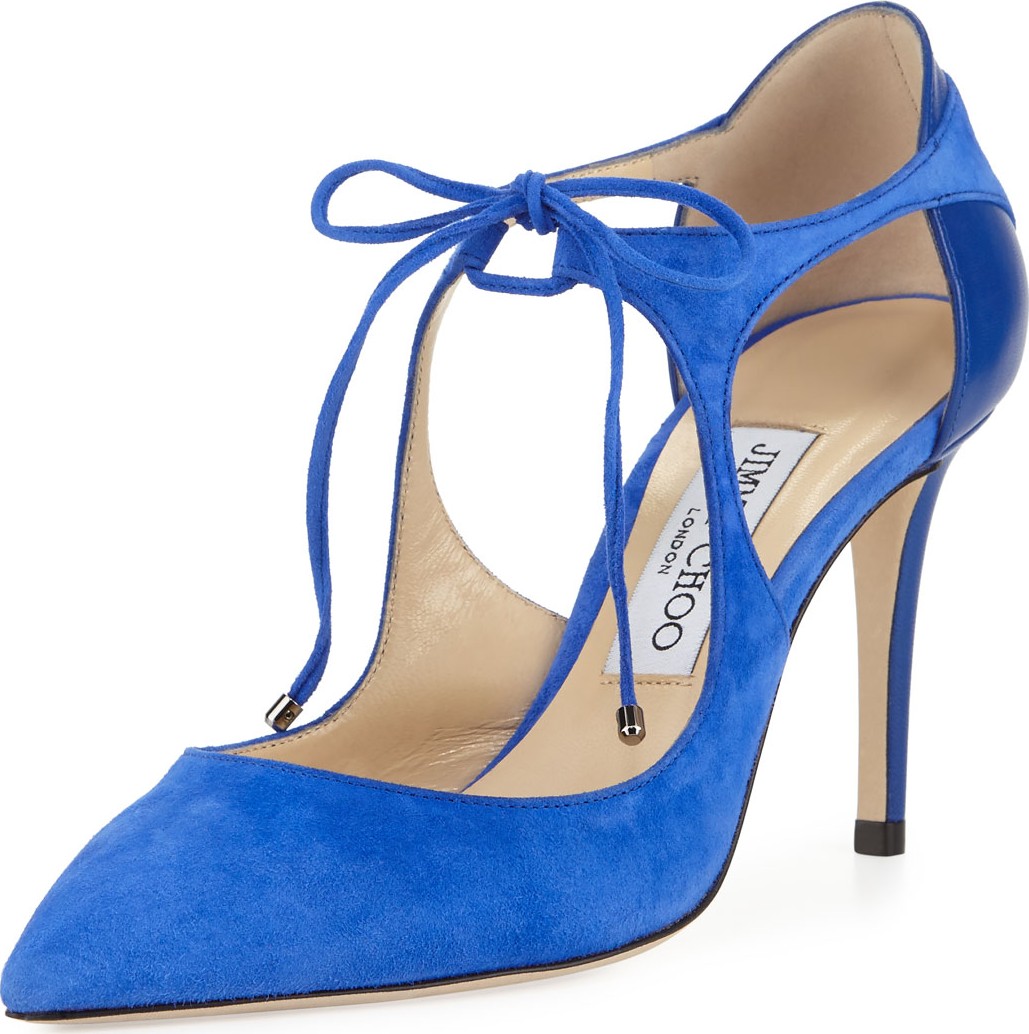 Jimmy Choo 85MM VANESSA SUEDE PUMP WITH
