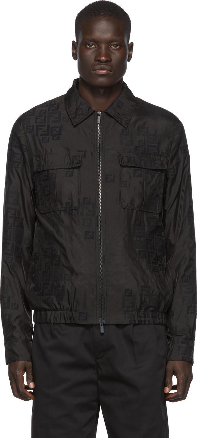 Fendi Black Organza Removable Jacket