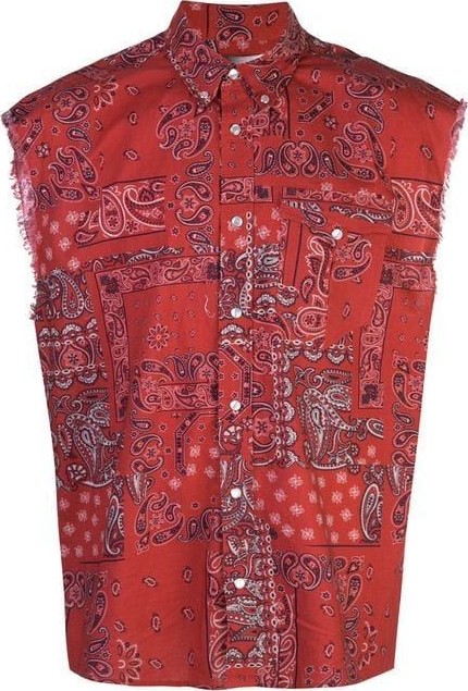 Isabel Marant Sleeveless paisley shirt