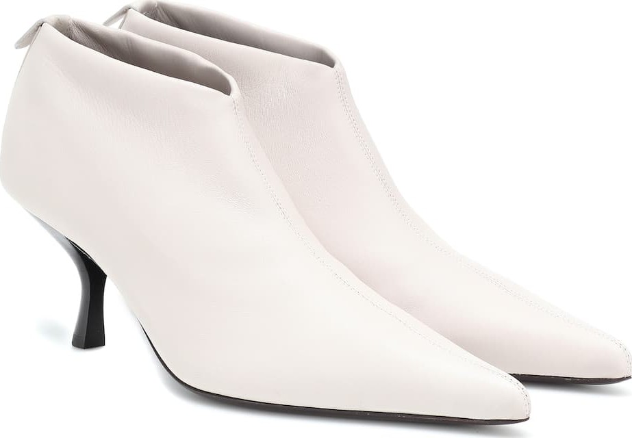 THE ROW Bourgeoise leather ankle boots