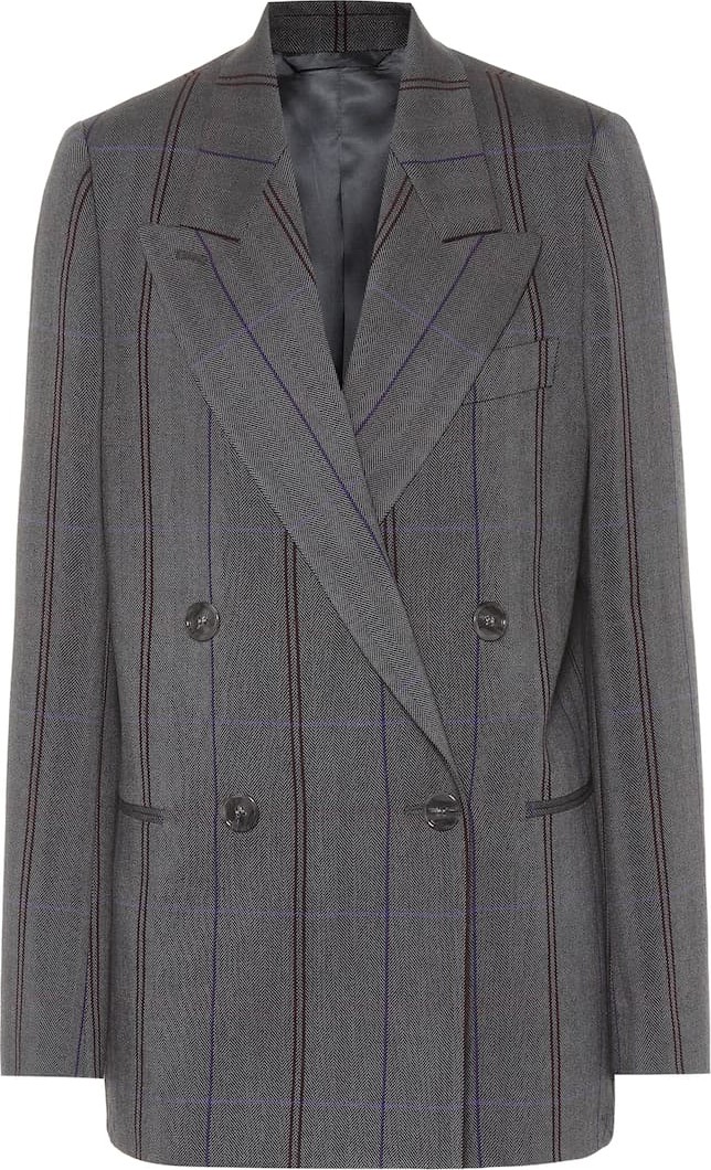 Acne Studios Checked wool and cotton blazer