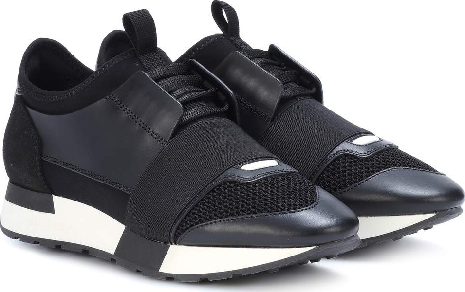Balenciaga Leather-trimmed sneakers