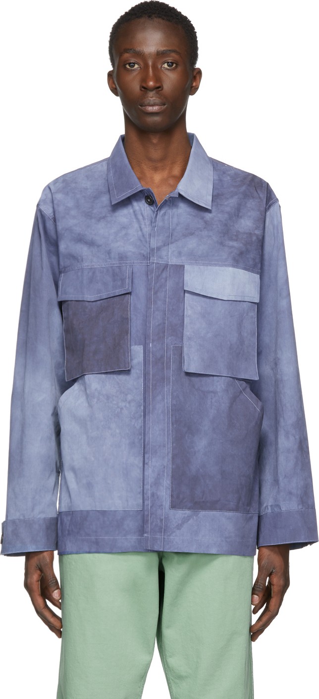 Jacquemus Navy 'Le Chemise Soleil' Shirt