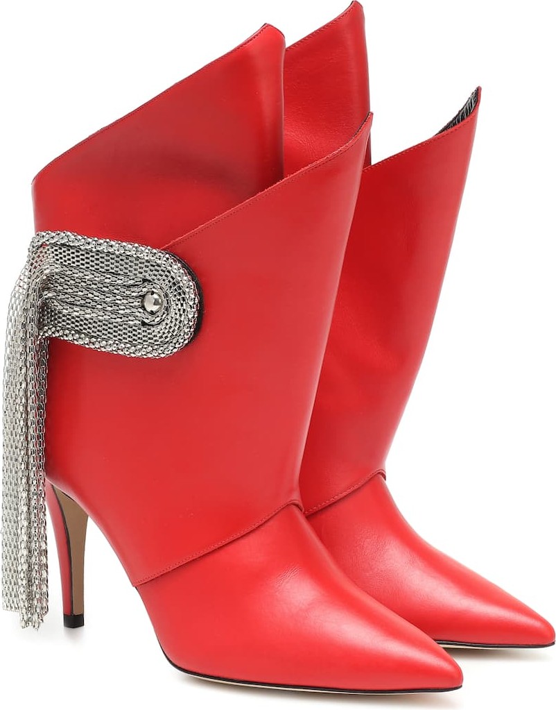 Christopher Kane Embellished leather ankle boots