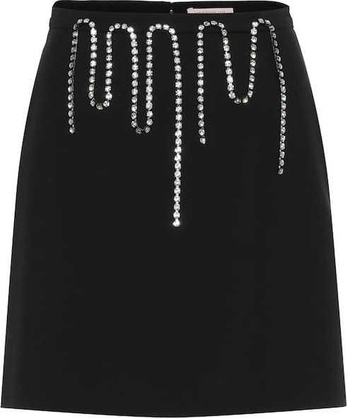 Christopher Kane Crystal-embellished miniskirt