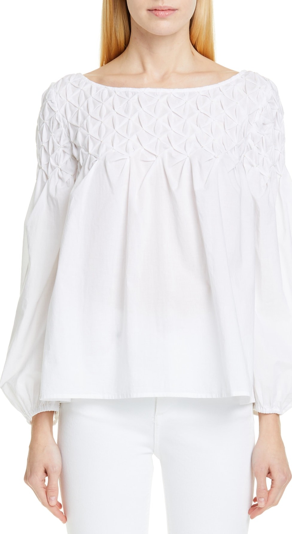 Merlette Songes Smocked Blouse