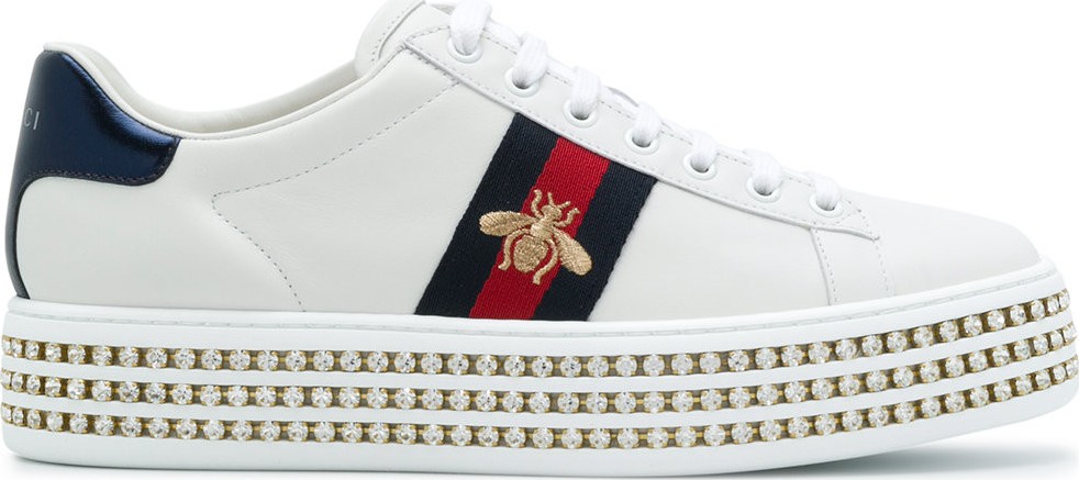 Gucci Ace crystal embellished sneakers