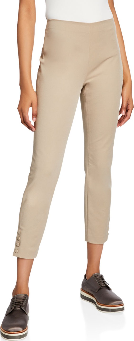 Theory Double-Stretch Snap Leggings