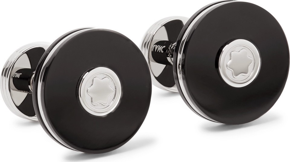 Montblanc Pix Stainless Steel and Resin Cufflinks