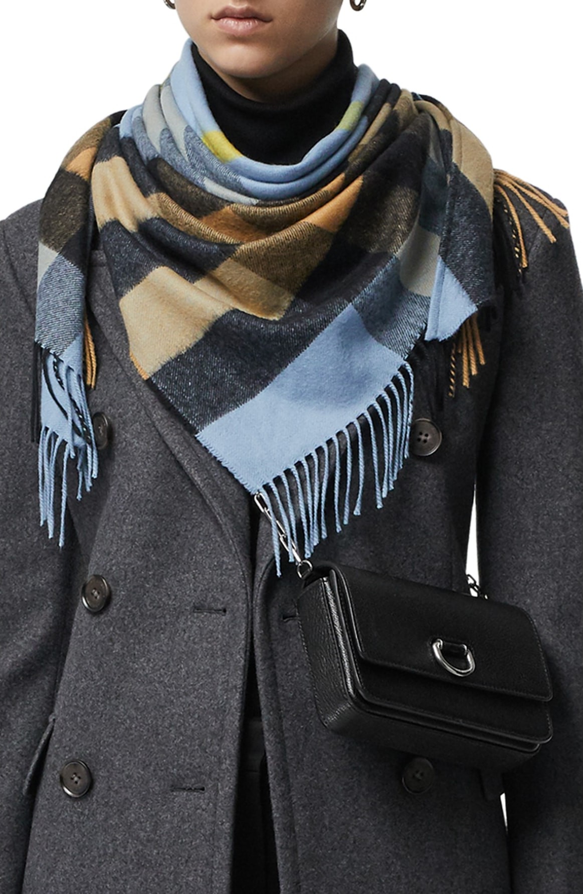 Burberry London England Mega Check Cashmere Scarf