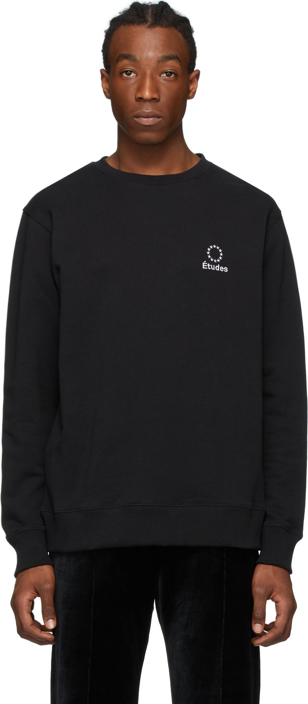 Etudes Black Story Logo Sweatshirt
